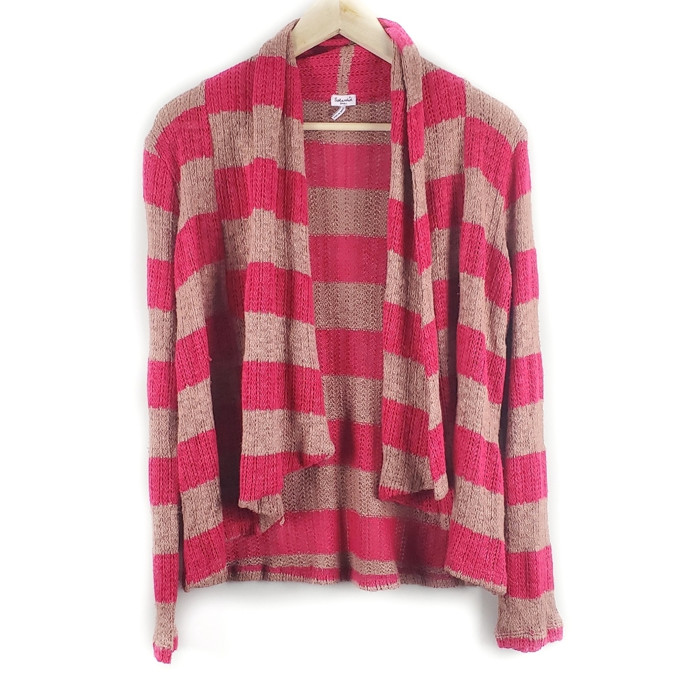 Splendid Open Front Drapey Striped Cardigan Size S